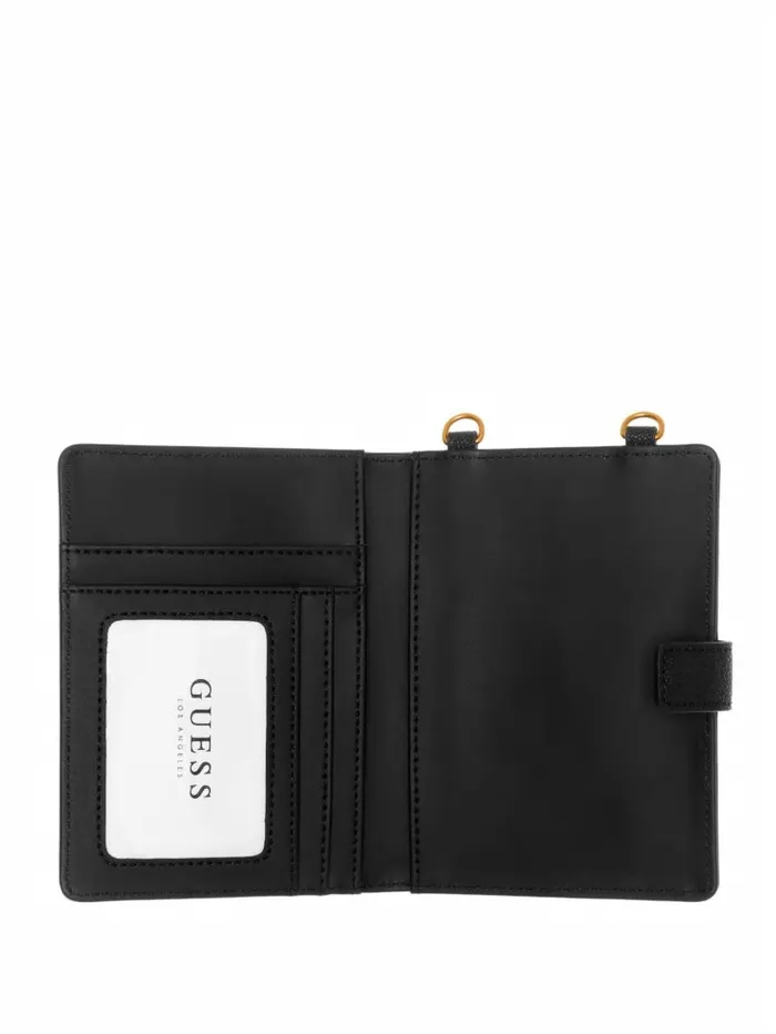 Laurel Chain Passport Case Black Floral Print WomenMen Luggage and Travel Bags GUESS Laurel Chain Passport Case Black Floral Print WomenMen Luggage and Travel Bags GUESS