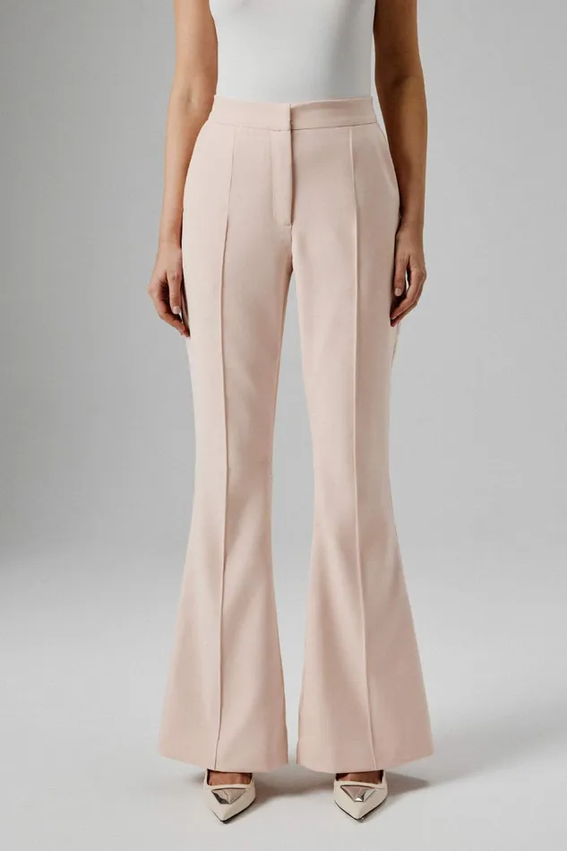 Lavish Alice Suiting EMELIE Tailored Fit And Flare Trousers In Light Pink Light Pink 8211 Women