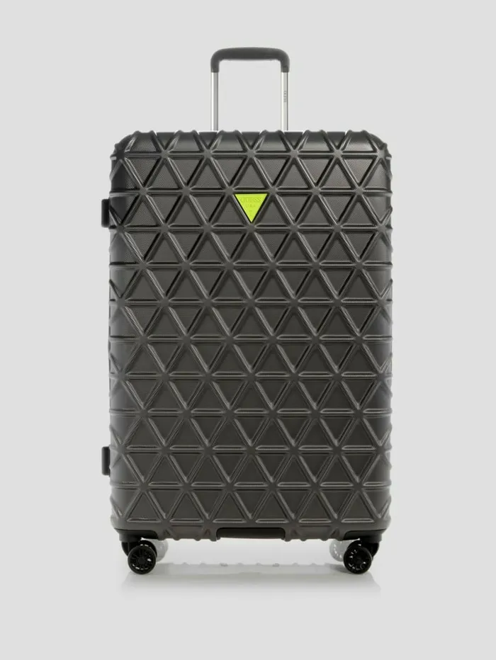 Le Disko 288243 8Wheel Suitcase Gunmetal WomenMen Luggage and Travel Bags GUESS