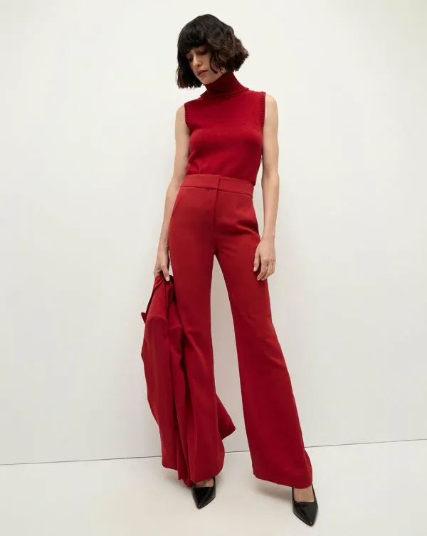 Lebone Pant Crimson Women Veronica Beard Pants