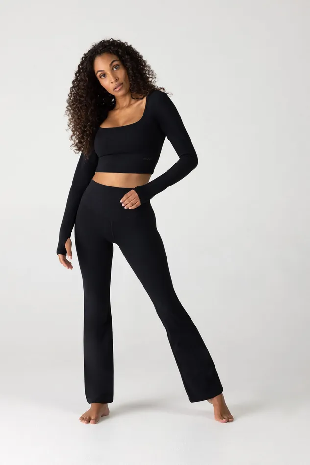 Leggings Bloch Revive Kick And Flare Legging Graphite Bloch Adult