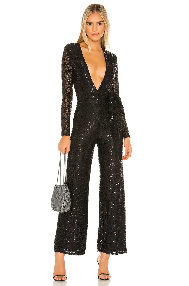 Leighton Jumpsuit Black Women Lovers and Friends Jumpsuits