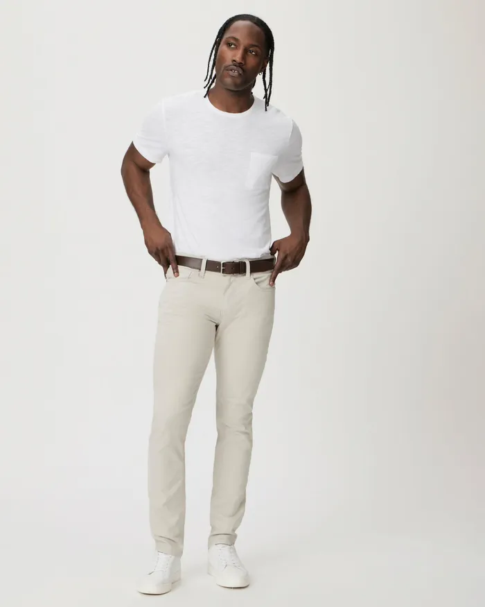 Lennox Slim Pant 8211 Fresh Oyster Twill Men Pants and Joggers PAIGE