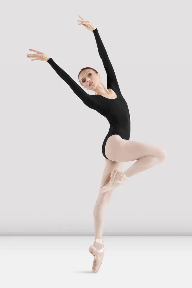 Leotards Adult Ladies Premier Long Sleeve Leotard Black Bloch