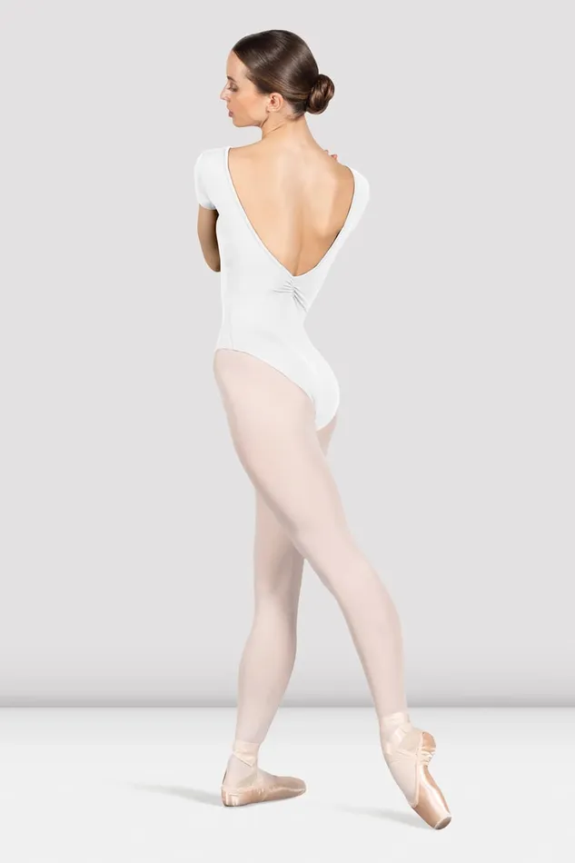 Leotards Bloch Adult Ladies Penny Cap Sleeve Leotard White
