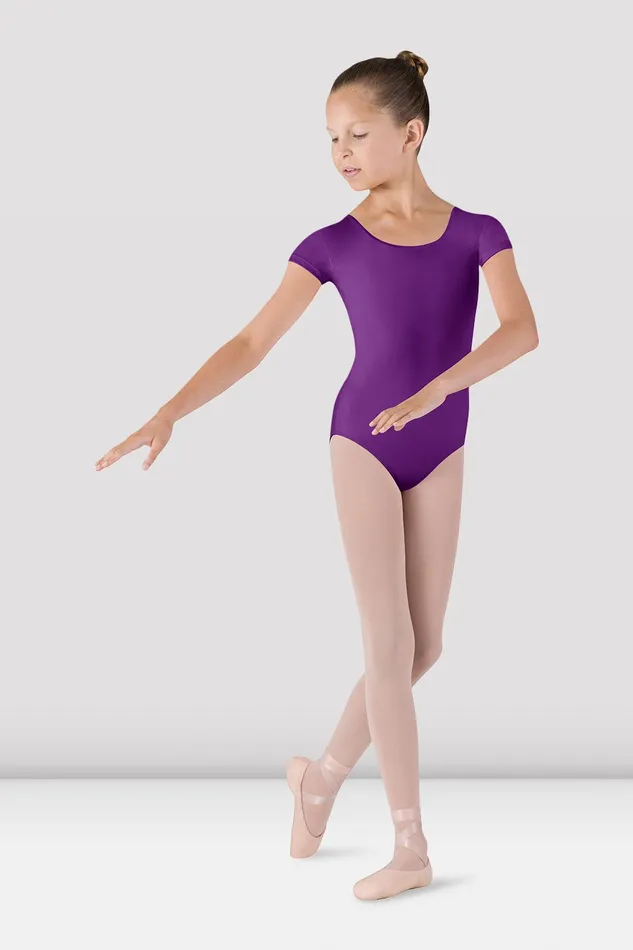 Leotards Bloch Children Girls Dujour Cap Sleeve Leotard Aubergine