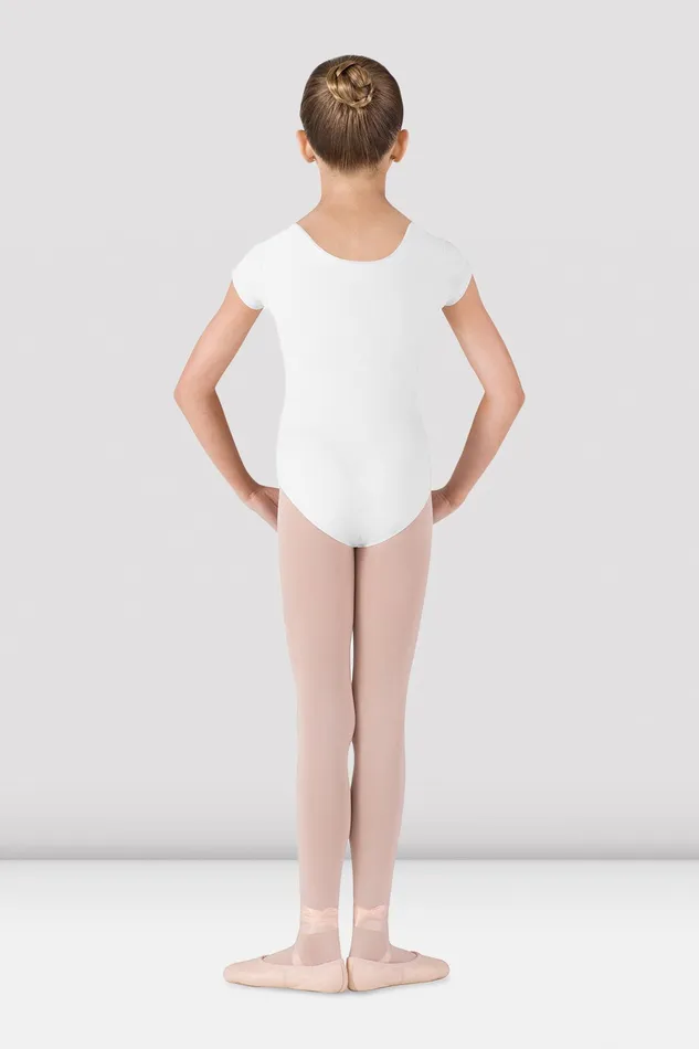 Leotards Children Bloch Girls Dujour Cap Sleeve Leotard White