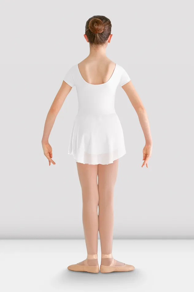Leotards Girls Prisha Short Sleeve Skirted Leotard White Bloch Children