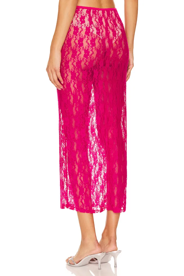 Lia Sheer Skirt Hot Pink Women Lovers and Friends Skirts Lia Sheer Skirt Hot Pink Women Lovers and Friends Skirts