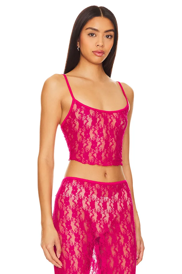 Lia Sheer Tank Top Hot Pink Women Lovers and Friends Tops Lia Sheer Tank Top Hot Pink Women Lovers and Friends Tops