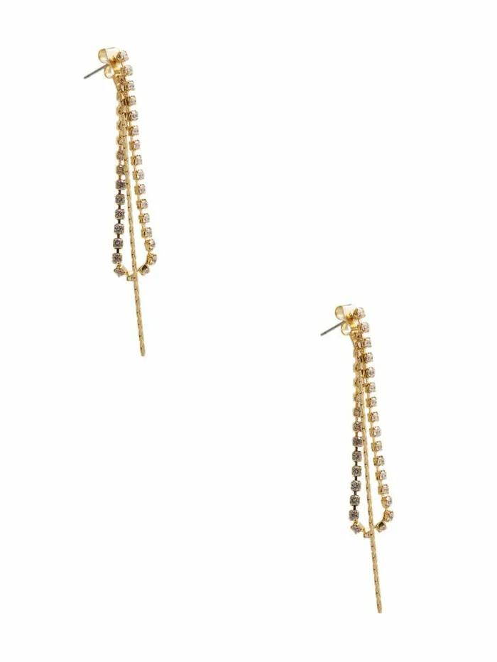 Linear PullThrough Earrings Gold Jewelry GUESS Women