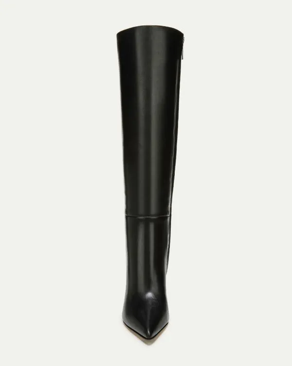 Lisa Leather Tall Boot WideCalf Black Leather Women Veronica Beard Shoes Lisa Leather Tall Boot WideCalf Black Leather Women Veronica Beard Shoes