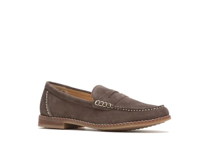 Loafers Hush Puppies Women Wren Loafer Dark Brown Suede
