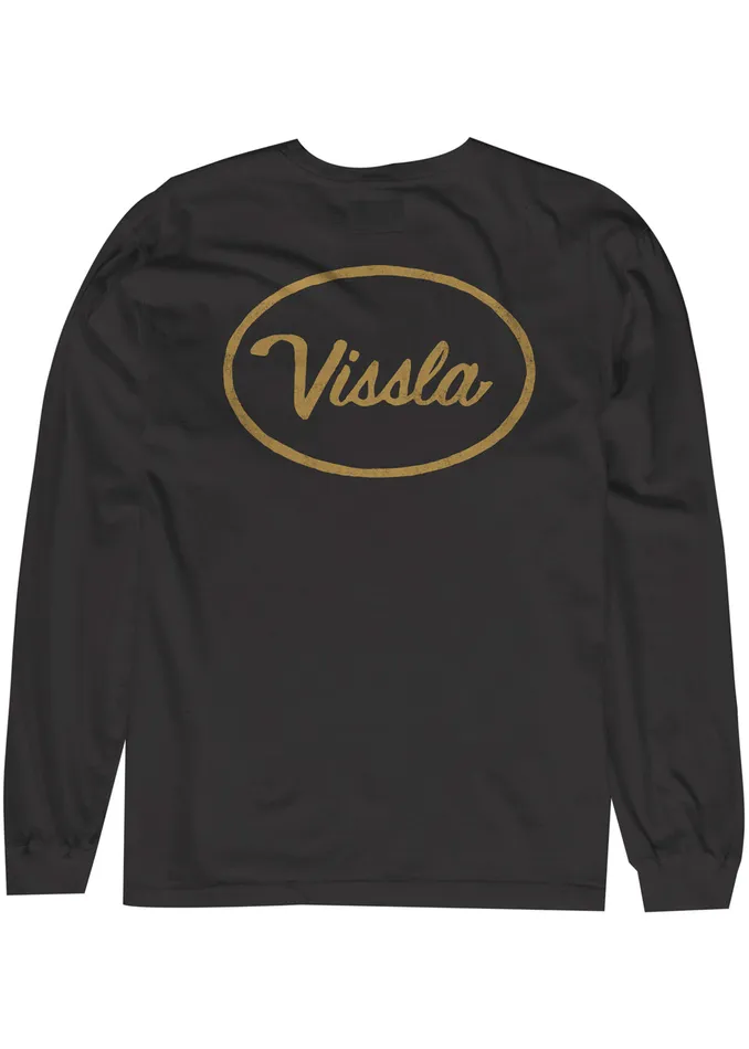 Long Sleeve Tees Station Ls Pkt Tee Phantom 8211 Vissla Men