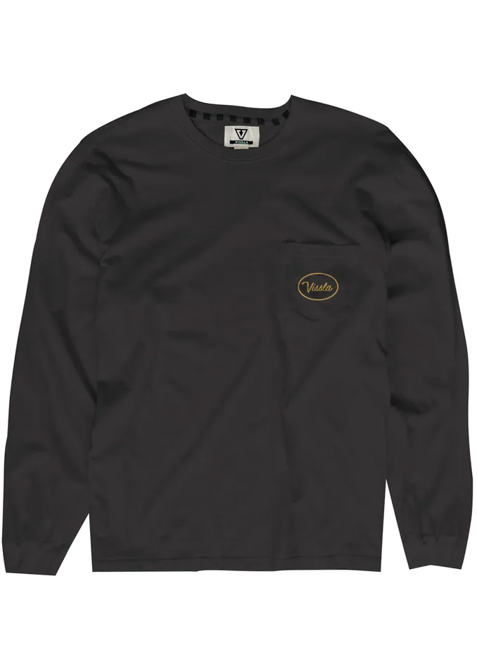Long Sleeve Tees Station Ls Pkt Tee Phantom 8211 Vissla Men Long Sleeve Tees Station Ls Pkt Tee Phantom 8211 Vissla Men