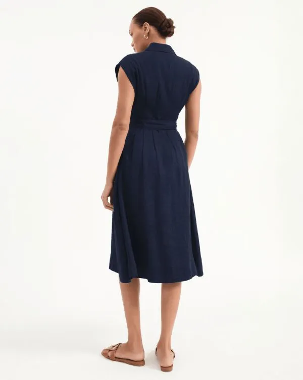 Loreta Dress Navy Women Veronica Beard Dresses Loreta Dress Navy Women Veronica Beard Dresses