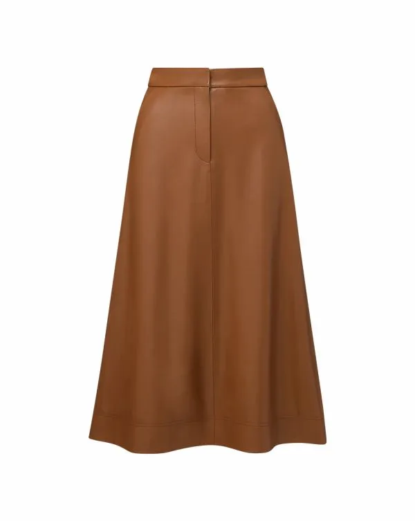 Louise Vegan Leather Skirt Whisky Women Veronica Beard Skirts and Shorts Louise Vegan Leather Skirt Whisky Women Veronica Beard Skirts and Shorts