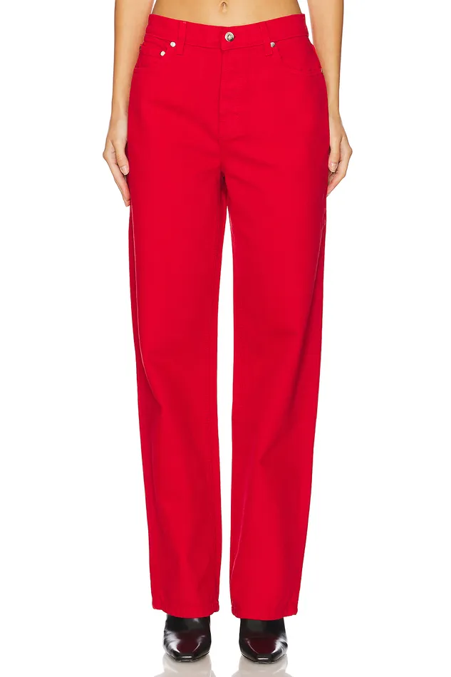 Lover Boy Baggy Cherry Red Women Lovers and Friends Denim