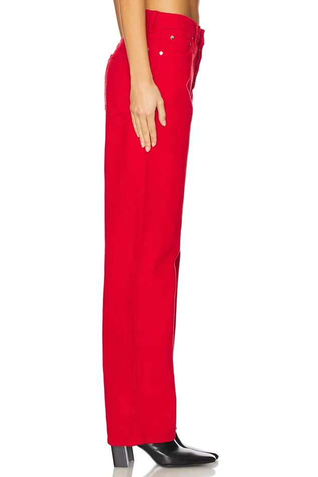 Lover Boy Baggy Cherry Red Women Lovers and Friends Denim