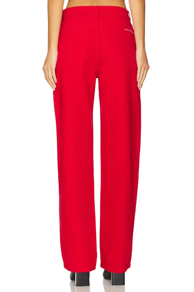 Lover Boy Baggy Cherry Red Women Lovers and Friends Denim