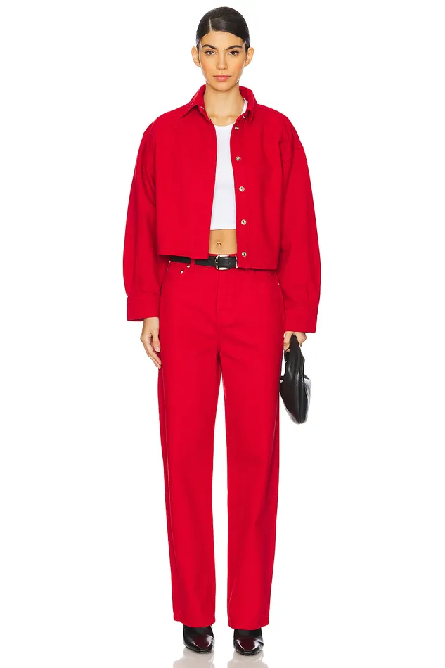 Lover Boy Baggy Cherry Red Women Lovers and Friends Denim