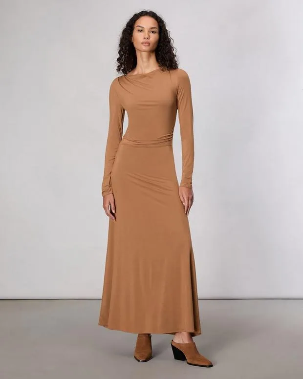 Luca Draped Maxi Dress Khaki Dresses and Skirts rag and bone Women