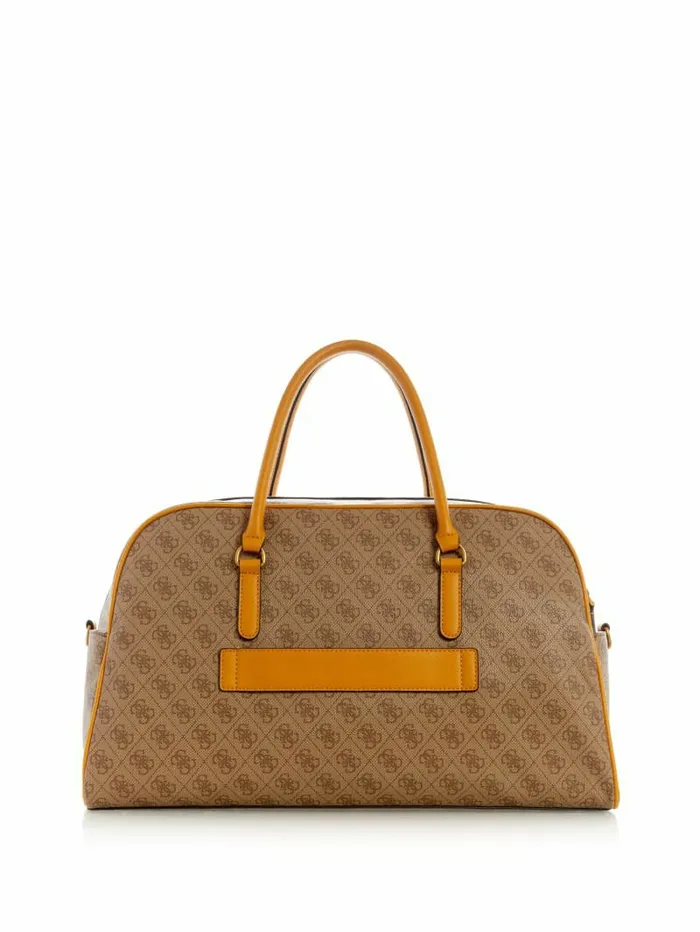 Luggage and Travel Bags GUESS WomenMen Izzy Weekender Duffle Bag JauneLemon Yellow