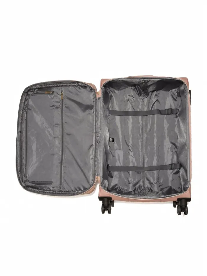 Luggage and Travel Bags WomenMen GUESS Janelle 248243 Debossed Peony Roller Suitcase Rosewood Luggage and Travel Bags WomenMen GUESS Janelle 248243 Debossed Peony Roller Suitcase Rosewood