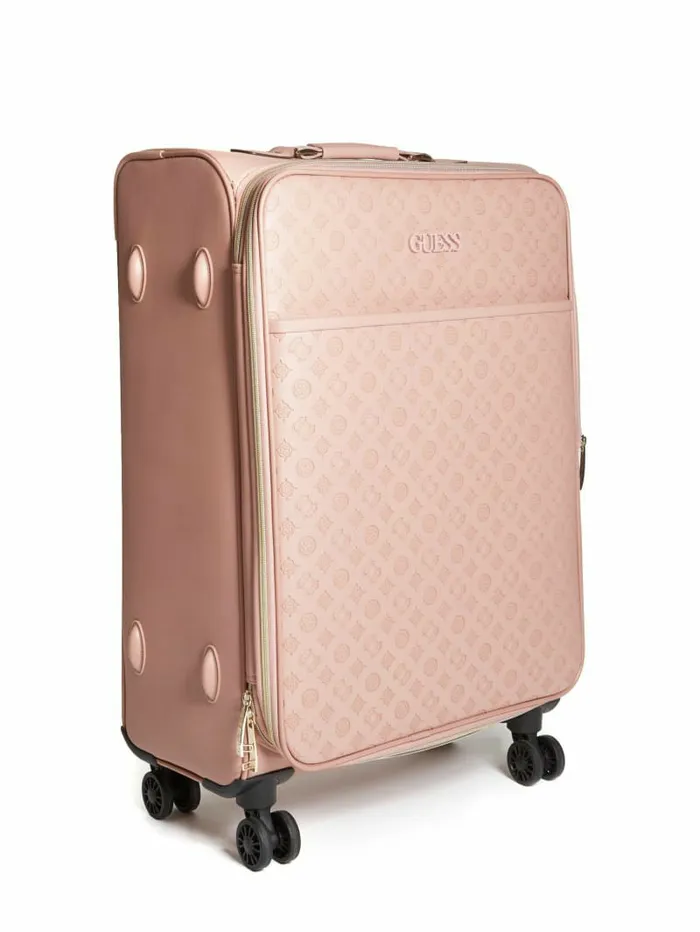 Luggage and Travel Bags WomenMen GUESS Janelle 248243 Debossed Peony Roller Suitcase Rosewood Luggage and Travel Bags WomenMen GUESS Janelle 248243 Debossed Peony Roller Suitcase Rosewood