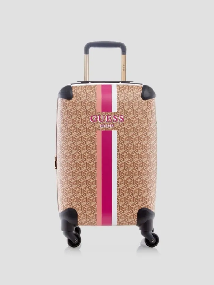 Luggage and Travel Bags WomenMen GUESS Wilder G Cube 208243 4Wheel Suitcase Topanga Wash