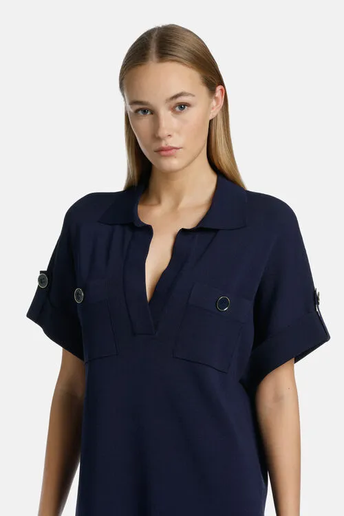 Luisa Spagnoli Dresses and Jumpsuits Women Caneva Caneva Blue Luisa Spagnoli Dresses and Jumpsuits Women Caneva Caneva Blue