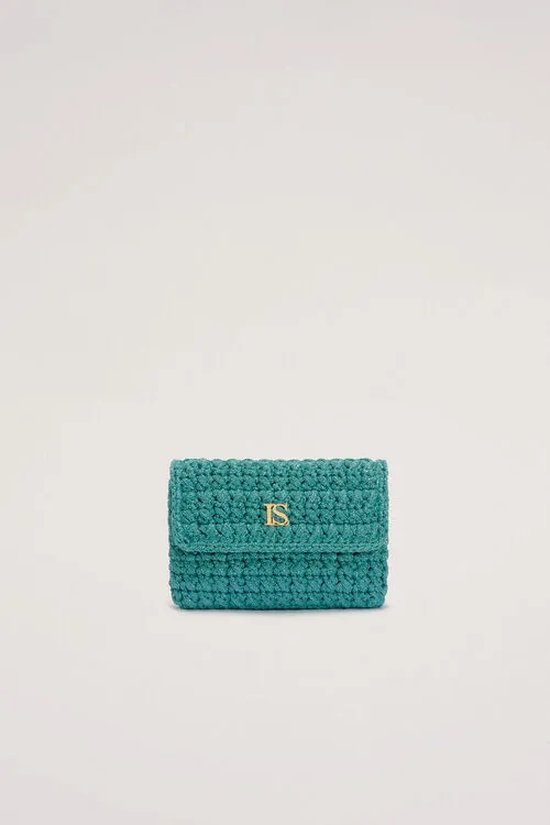 Luisa Spagnoli Ienne Ienne TurquoiseGold Women Handbags
