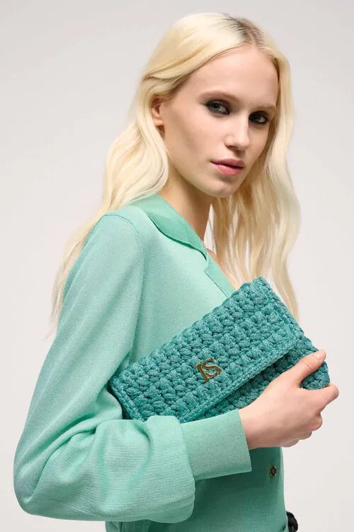 Luisa Spagnoli Ienne Ienne TurquoiseGold Women Handbags Luisa Spagnoli Ienne Ienne TurquoiseGold Women Handbags
