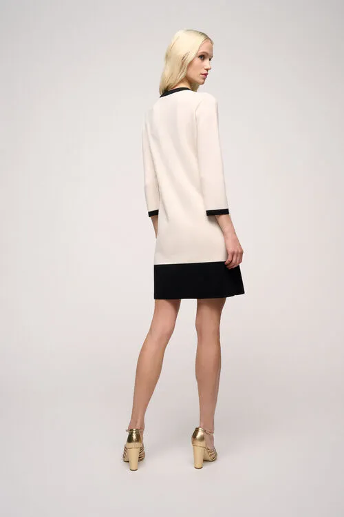 Luisa Spagnoli Madapola Madapola BlueCream Women Dresses and Jumpsuits Luisa Spagnoli Madapola Madapola BlueCream Women Dresses and Jumpsuits
