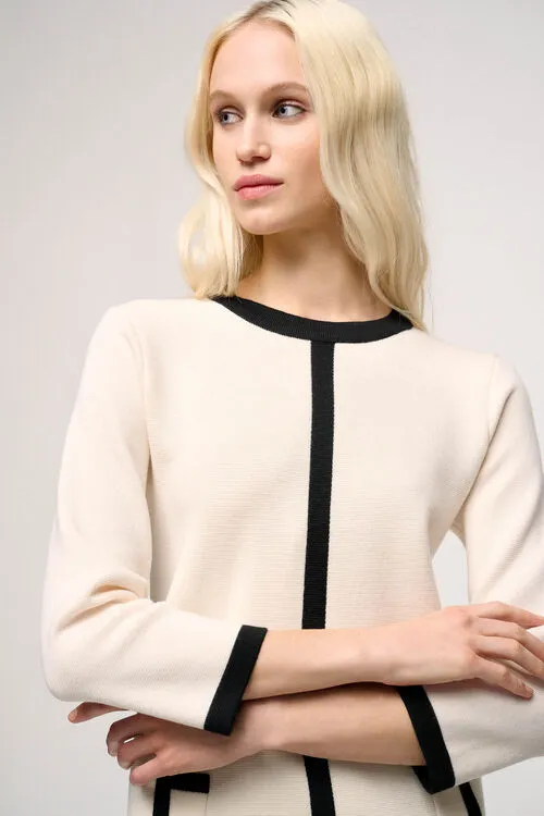 Luisa Spagnoli Madapola Madapola BlueCream Women Dresses and Jumpsuits Luisa Spagnoli Madapola Madapola BlueCream Women Dresses and Jumpsuits