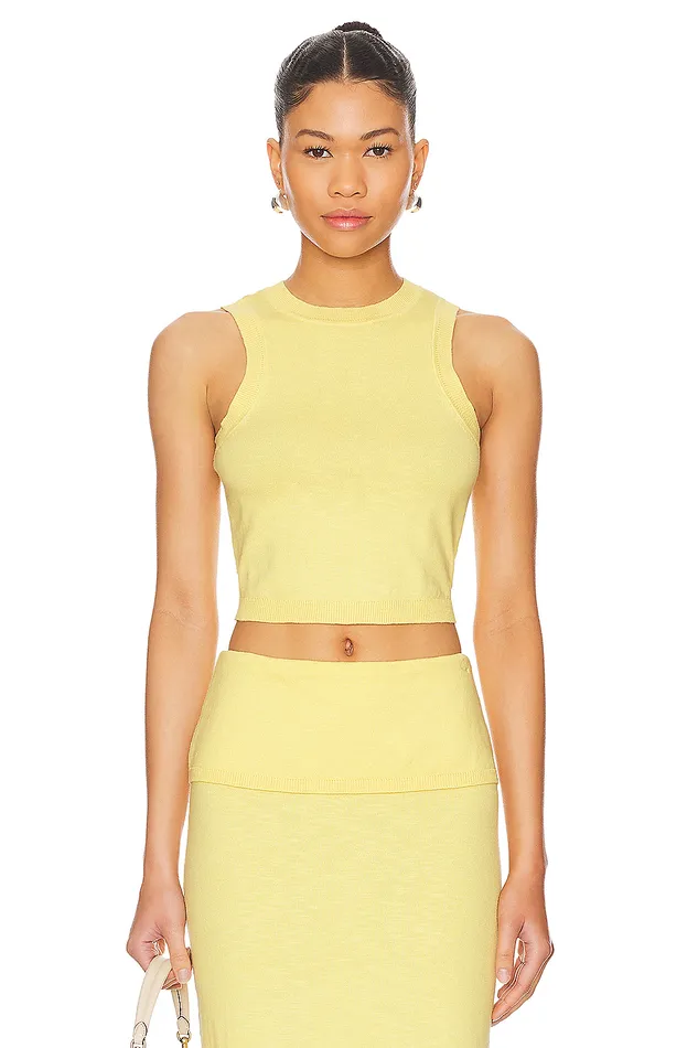 Lumielle Tank Baby Yellow Women Lovers and Friends Tops