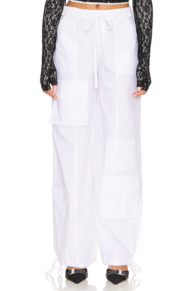 Maci Cargo Pant Bright White Women Lovers and Friends Pants