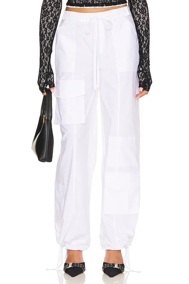 Maci Cargo Pant Bright White Women Lovers and Friends Pants Maci Cargo Pant Bright White Women Lovers and Friends Pants