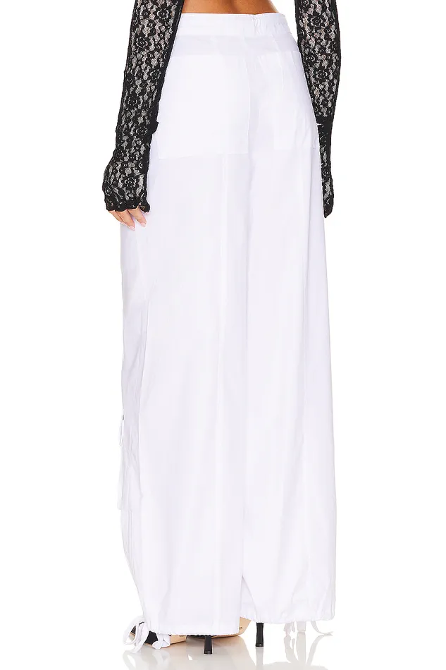 Maci Cargo Pant Bright White Women Lovers and Friends Pants Maci Cargo Pant Bright White Women Lovers and Friends Pants