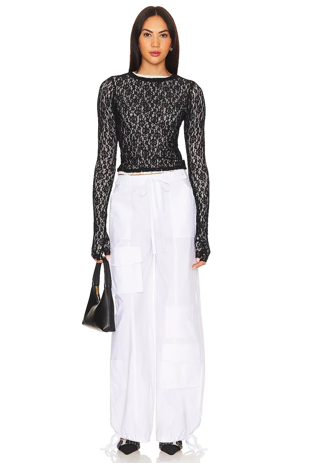 Maci Cargo Pant Bright White Women Lovers and Friends Pants Maci Cargo Pant Bright White Women Lovers and Friends Pants