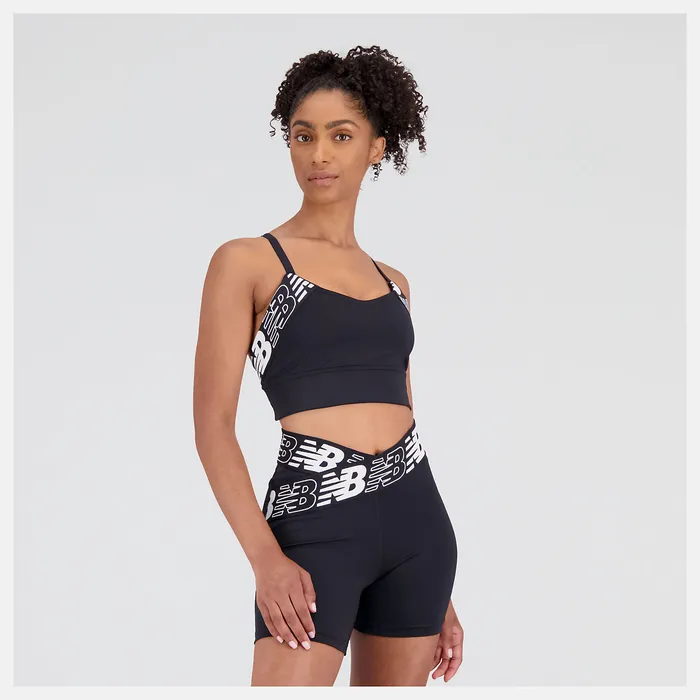Matching Sets New Balance Women Relentless Crop Bra BLACK