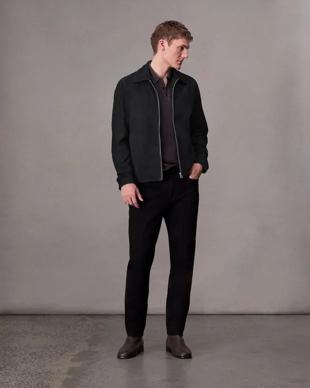 Melrose Suede Jacket Black Jackets and Coats rag and bone Men