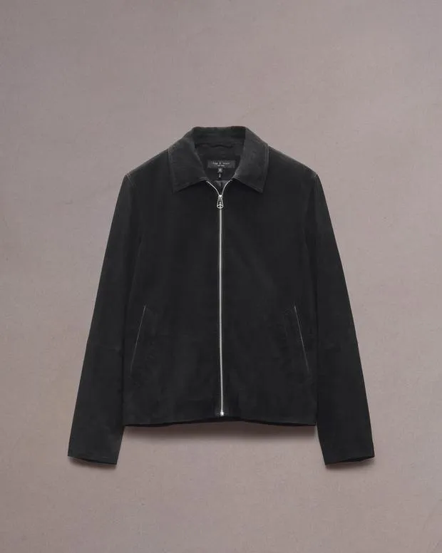 Melrose Suede Jacket Black Jackets and Coats rag and bone Men