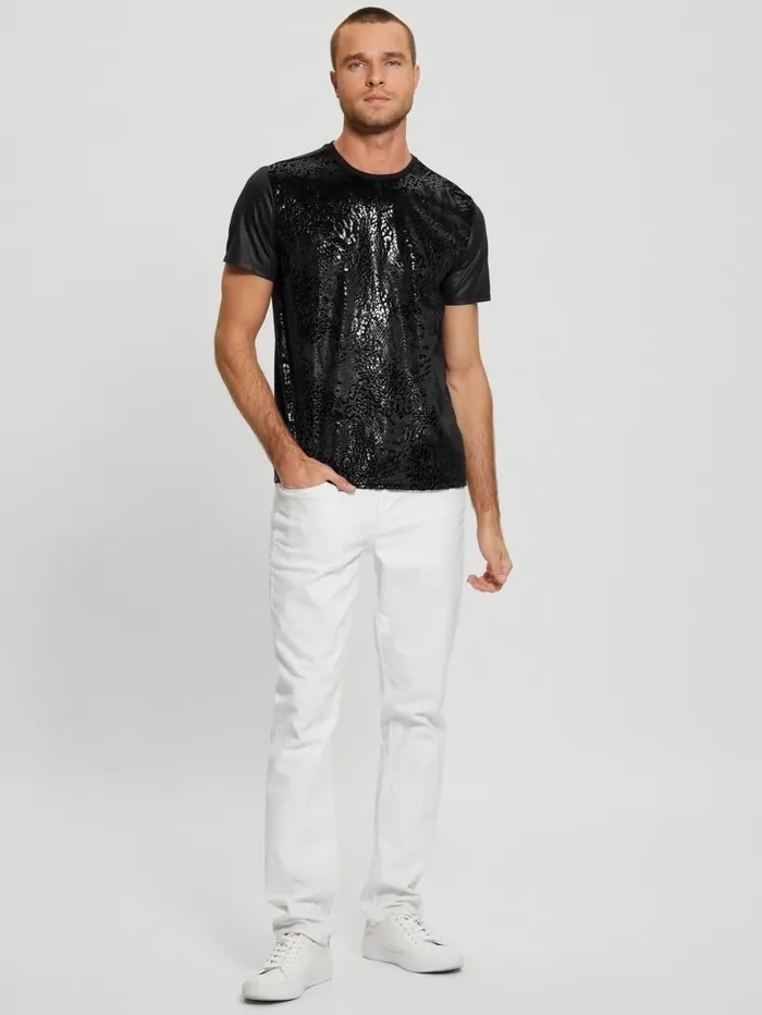Men Alameda Snake Tee Black TShirts and Tanks GUESS