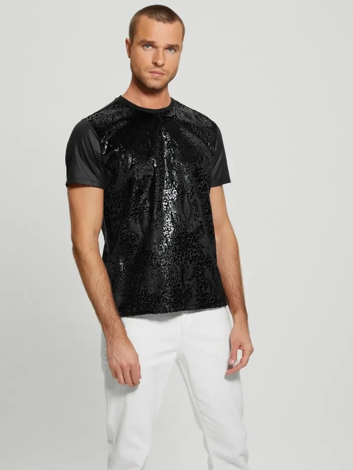 Men Alameda Snake Tee Black TShirts and Tanks GUESS Men Alameda Snake Tee Black TShirts and Tanks GUESS