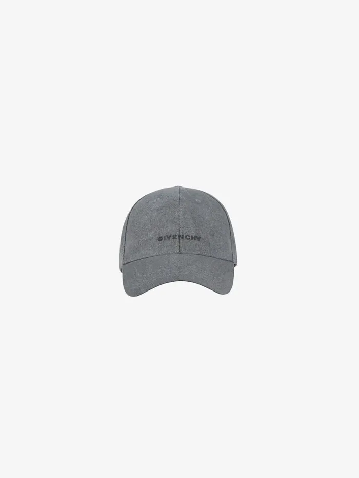 Men Beanies and Caps Givenchy GIVENCHY Cap In Cotton Grey