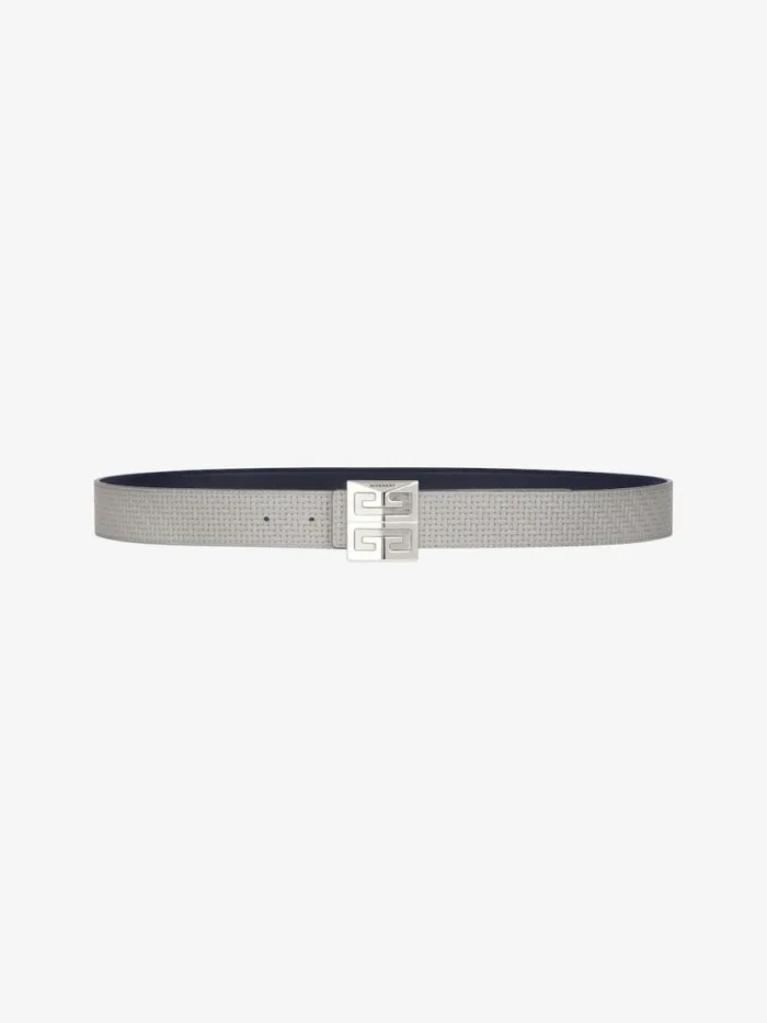 Men Belts Givenchy 4G Reversible Belt In Braidedeffect Leather Navygrey
