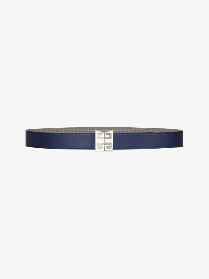 Men Belts Givenchy 4G Reversible Belt In Braidedeffect Leather Navygrey