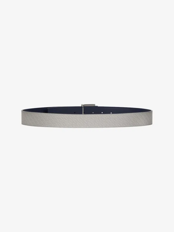 Men Belts Givenchy 4G Reversible Belt In Braidedeffect Leather Navygrey