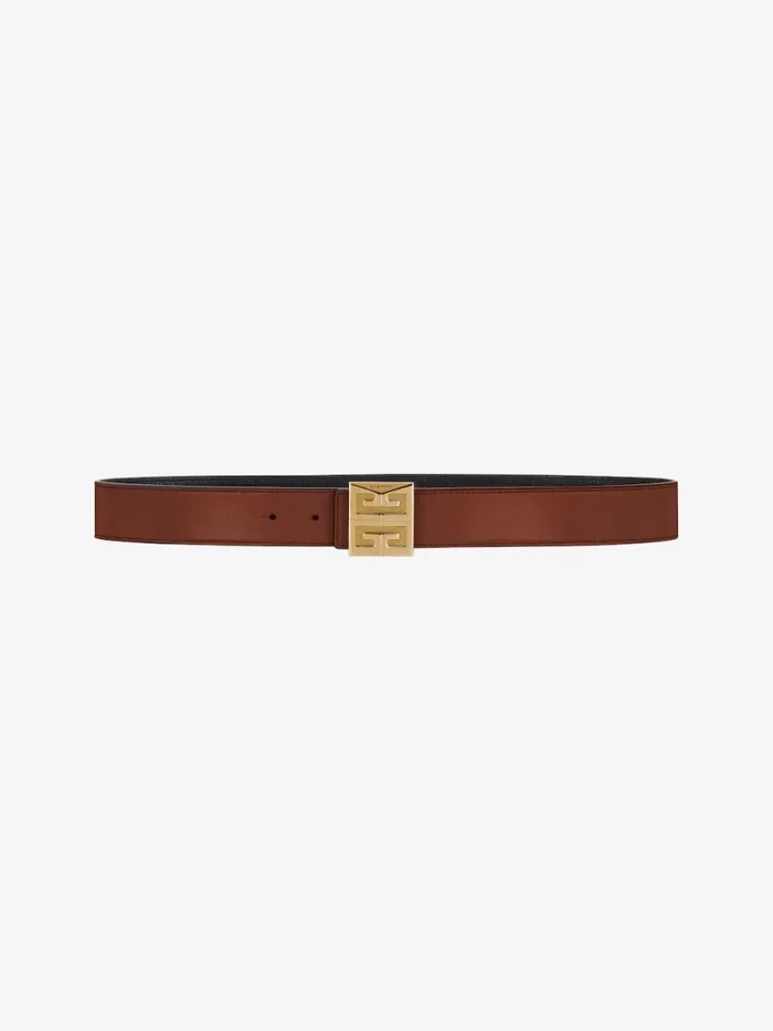 Men Belts Givenchy 4G Reversible Belt In Leather Brownblack Men Belts Givenchy 4G Reversible Belt In Leather Brownblack